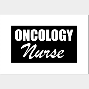 Oncology Nurse w Posters and Art